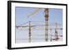 Construction Cranes in Central Doha.-Jon Hicks-Framed Photographic Print