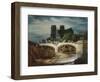 Construction du pont de l'Archevêché, vers 1828-null-Framed Giclee Print