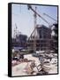 Construction, Dubai, United Arab Emirates, Middle East-David Lomax-Framed Stretched Canvas