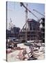 Construction, Dubai, United Arab Emirates, Middle East-David Lomax-Stretched Canvas