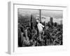 Construction for the Empire State Building's New 217 Foot Multiple Television Tower-null-Framed Premium Photographic Print