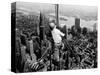 Construction for the Empire State Building's New 217 Foot Multiple Television Tower-null-Stretched Canvas