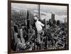 Construction for the Empire State Building's New 217 Foot Multiple Television Tower-null-Framed Photographic Print