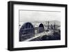 Construction of a Pre-War Autobahn Viaduct in the Late 1930's-null-Framed Photographic Print