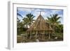 Construction of a traditional house, Ouvea, Loyalty Islands, New Caledonia, Pacific-Michael Runkel-Framed Photographic Print