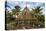 Construction of a traditional house, Ouvea, Loyalty Islands, New Caledonia, Pacific-Michael Runkel-Stretched Canvas