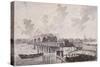 Construction of Blackfriars Bridge, London, C1762-Francis Grose-Stretched Canvas
