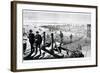 Construction of Brooklyn Bridge, New York-null-Framed Giclee Print