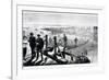 Construction of Brooklyn Bridge, New York-null-Framed Giclee Print