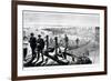 Construction of Brooklyn Bridge, New York-null-Framed Giclee Print