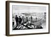 Construction of Brooklyn Bridge, New York-null-Framed Giclee Print