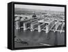 Construction of Bunkers for German U-Boats in Base at Bordeaux, France, World War Ii, 20th Century-null-Framed Stretched Canvas