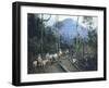 Construction of Chiguacan Railway, 1907-Guercino-Framed Giclee Print