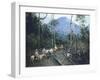 Construction of Chiguacan Railway, 1907-Guercino-Framed Giclee Print