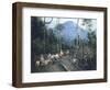 Construction of Chiguacan Railway, 1907-Guercino-Framed Giclee Print