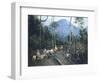 Construction of Chiguacan Railway, 1907-Guercino-Framed Giclee Print