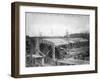 Construction of Crosley Field, Cincinatti Reds, Baseball Photo - Cincinnati, OH-Lantern Press-Framed Art Print