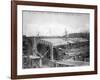 Construction of Crosley Field, Cincinatti Reds, Baseball Photo - Cincinnati, OH-Lantern Press-Framed Art Print