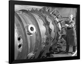 Construction of Deep Sea Inspection Chambers, Markham and Co, Chesterfield, Derbyshire, 1966-Michael Walters-Framed Photographic Print