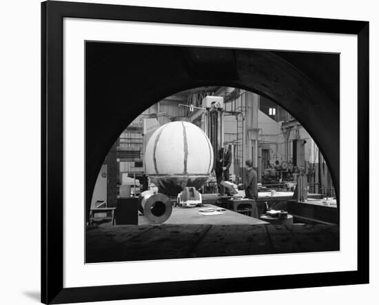 Construction of Deep Sea Inspection Chambers, Markham and Co, Chesterfield, Derbyshire, 1966-Michael Walters-Framed Photographic Print