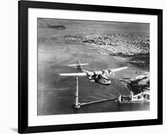 Construction of Golden Gate Bridge-null-Framed Photographic Print