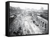 Construction of Grand Central Station-null-Framed Stretched Canvas