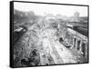 Construction of Grand Central Station-null-Framed Stretched Canvas