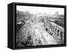 Construction of Grand Central Station-null-Framed Stretched Canvas