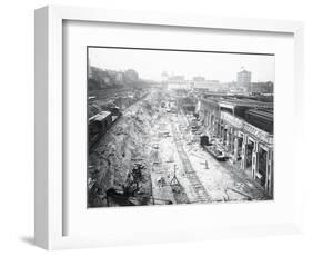 Construction of Grand Central Station-null-Framed Photographic Print