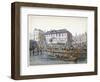 Construction of London Bridge, 1826-Edward William Cooke-Framed Giclee Print