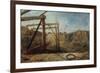 Construction of Seaham Harbour, 1830-Robert Mackreth-Framed Giclee Print