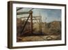 Construction of Seaham Harbour, 1830-Robert Mackreth-Framed Giclee Print