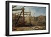 Construction of Seaham Harbour, 1830-Robert Mackreth-Framed Giclee Print