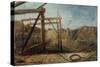 Construction of Seaham Harbour, 1830-Robert Mackreth-Stretched Canvas