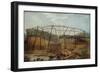 Construction of Seaham Harbour, 1831-Robert Mackreth-Framed Giclee Print