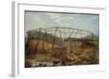 Construction of Seaham Harbour, 1831-Robert Mackreth-Framed Giclee Print