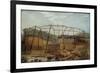 Construction of Seaham Harbour, 1831-Robert Mackreth-Framed Giclee Print