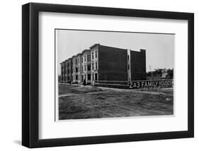 Construction of Tenements, New York-Roy Stryker-Framed Photographic Print