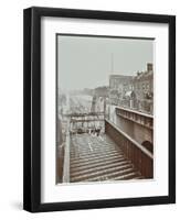 Construction of the Bridge Approach to Rotherhithe Tunnel, Bermondsey, London, 1906-null-Framed Premium Photographic Print