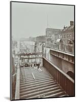 Construction of the Bridge Approach to Rotherhithe Tunnel, Bermondsey, London, 1906-null-Mounted Premium Photographic Print