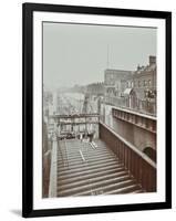 Construction of the Bridge Approach to Rotherhithe Tunnel, Bermondsey, London, 1906-null-Framed Photographic Print