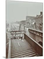 Construction of the Bridge Approach to Rotherhithe Tunnel, Bermondsey, London, 1906-null-Mounted Photographic Print