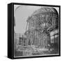 Construction of the British Museum Reading Room, 1854-57 (B/W Photo)-English Photographer-Framed Stretched Canvas