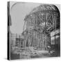 Construction of the British Museum Reading Room, 1854-57 (B/W Photo)-English Photographer-Stretched Canvas