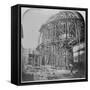 Construction of the British Museum Reading Room, 1854-57 (B/W Photo)-English Photographer-Framed Stretched Canvas