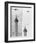 Construction of the Canadian National Tower-null-Framed Photographic Print