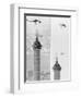 Construction of the Canadian National Tower-null-Framed Photographic Print