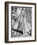 Construction of the Canadian National Tower-null-Framed Photographic Print