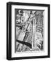 Construction of the Canadian National Tower-null-Framed Photographic Print