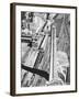 Construction of the Canadian National Tower-null-Framed Photographic Print